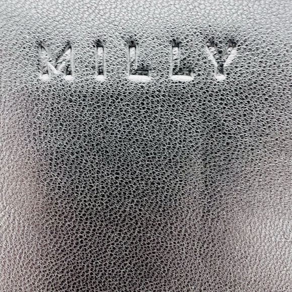 MILLY MCKENNA WATERSNAKE CLUTCH GREEN & BLACK - Picture 3 of 11